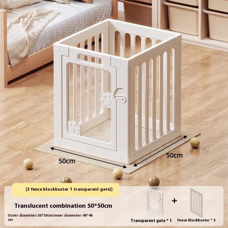 Indoor Clear Acrylic Pet Playpen Easy Assemble Transparent Dog Playpen for Puppy Bunny Cat Pig - Pet Barrier