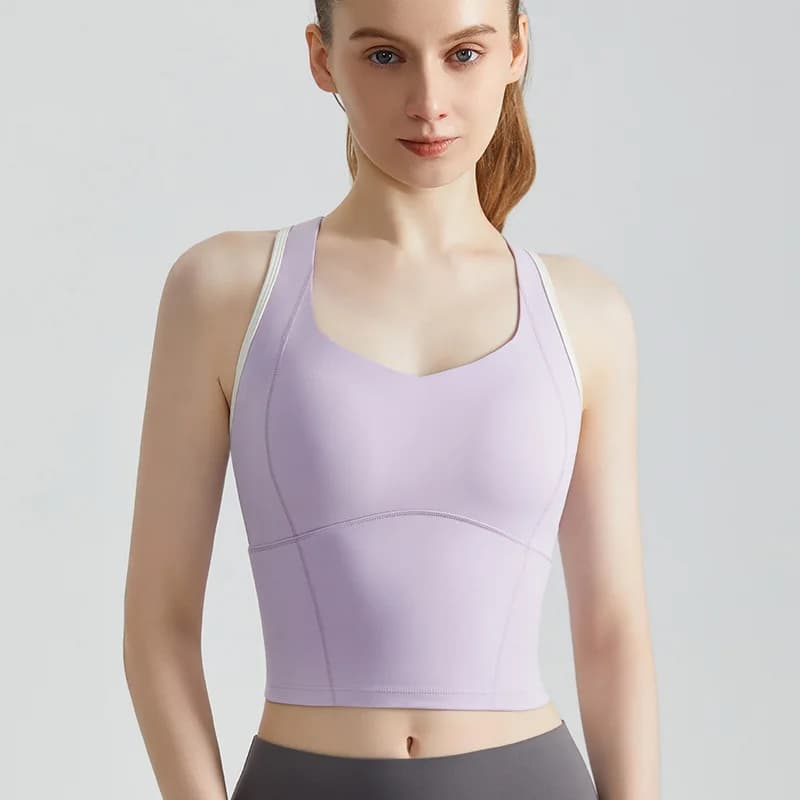 High-Impact Sports Bra with Shock-Absorbing Pads