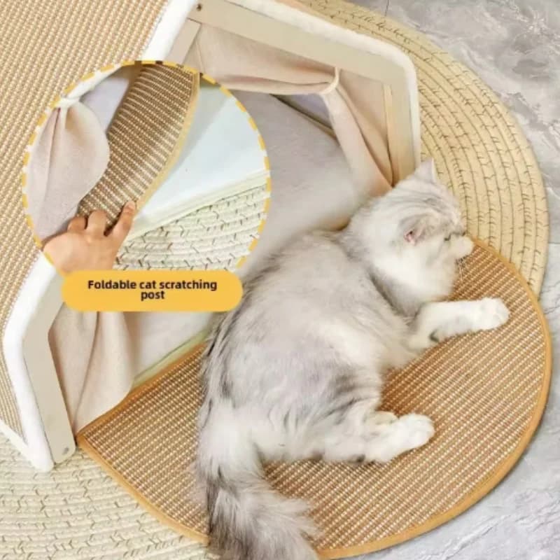 Wooden Cat Tent Villa Bed