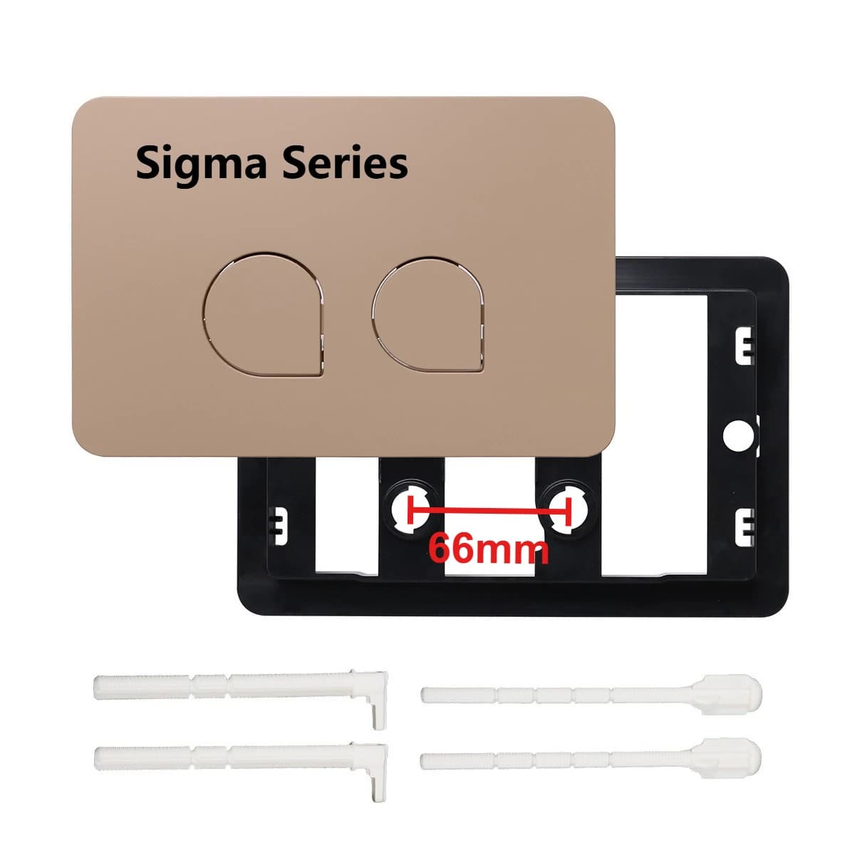 Delta 21 Toilet Plate , Dual Flush Toilet Pannel for Geberi-t Delta 50, Sigma01/ 20/ 30/ 50/ 60 Conceal Cistern Flushing Button