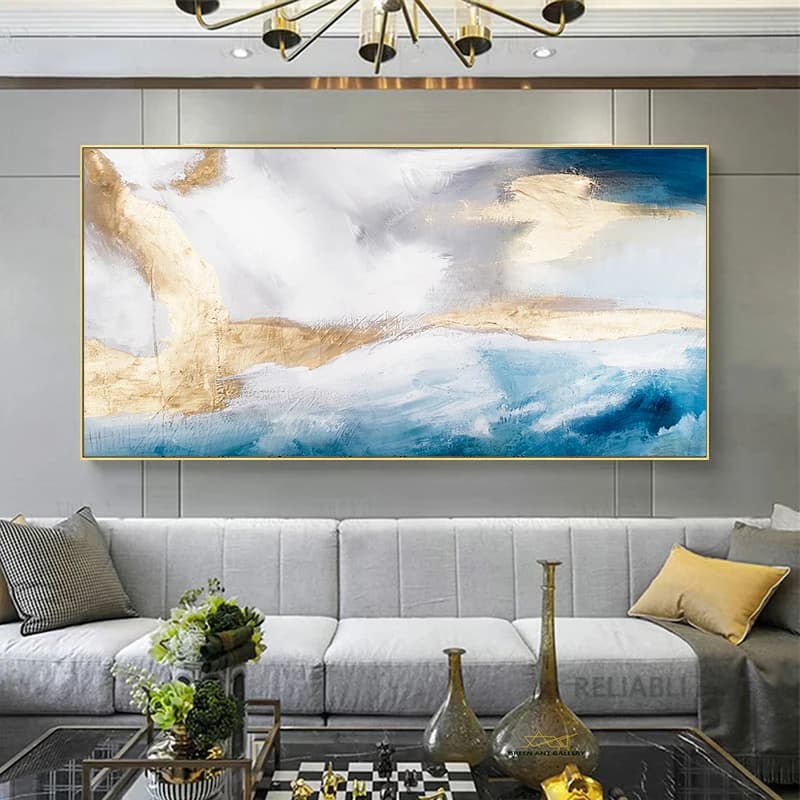Wall Painting Abstract Golden Art Wall Pictures For Living Room Canvas Painting Home Decor Posters And Prints Vintage Cuadros