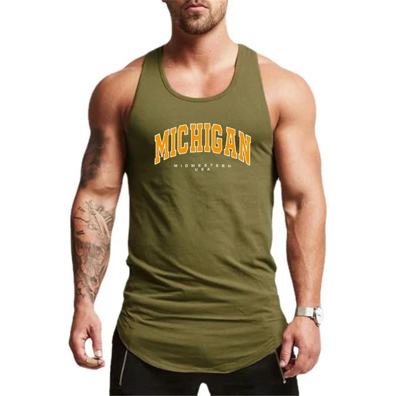 Mens Bodybuilding Clothing Fitness Sportwear Muscle Tank Tops Summer Cotton Running Casaul Vests Gym Workout Sleeveless Shirts