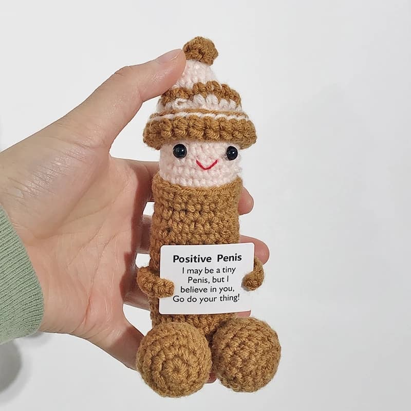 Crocheted Emoticon Desk Ornament