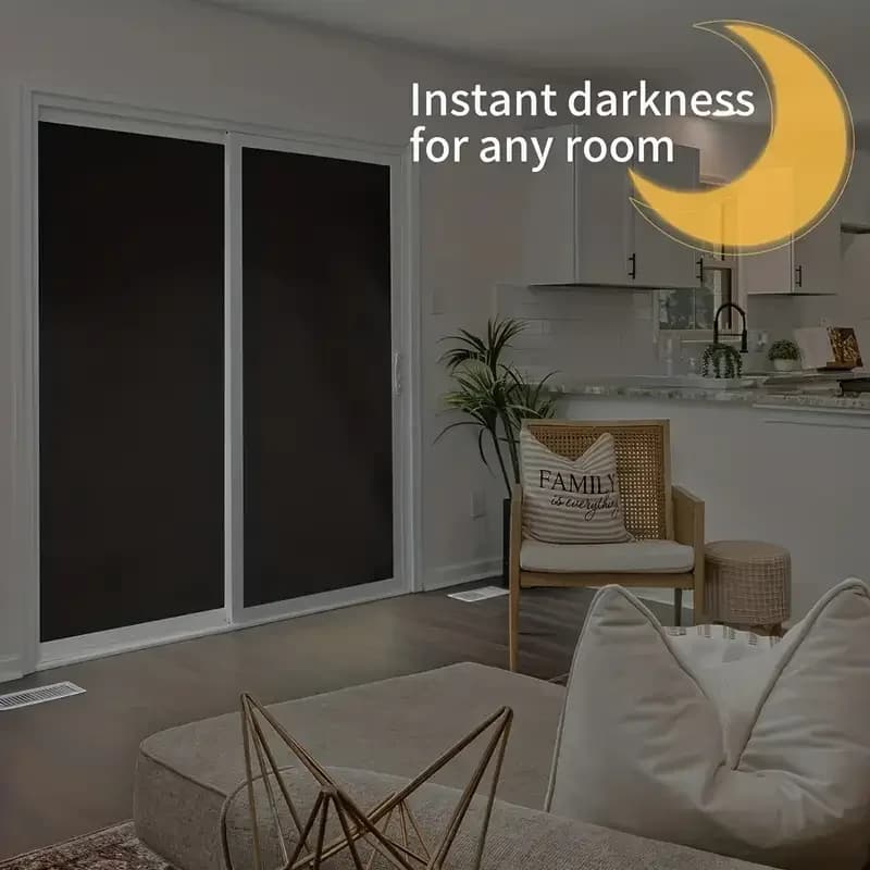 Blackout Window Film Self-Adhesive