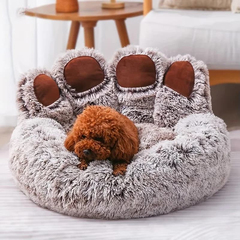 Bear Paw Pet Bed for Dogs and Cats