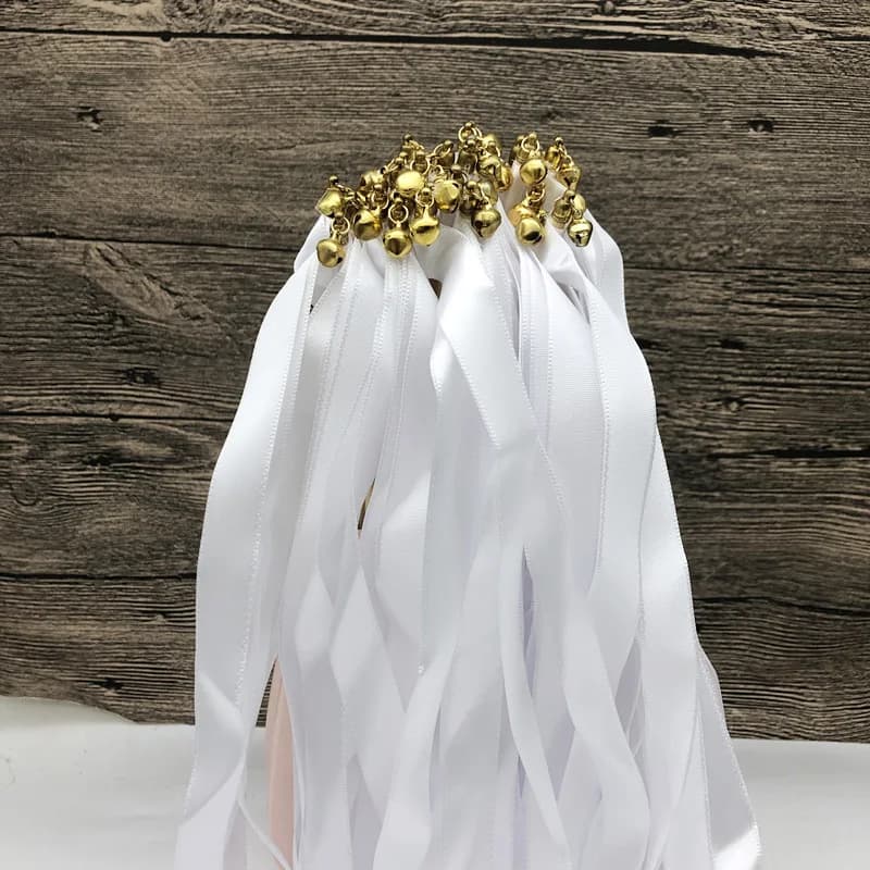 Ribbon Fairy Wands with Silver Bells