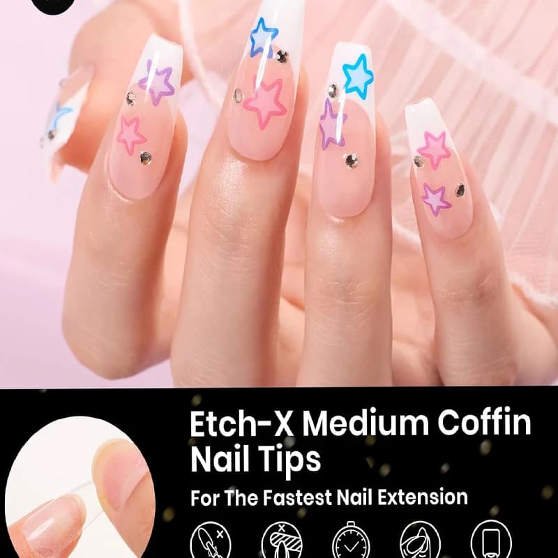 Almond Soft Gel Nail Tips Variety Pack