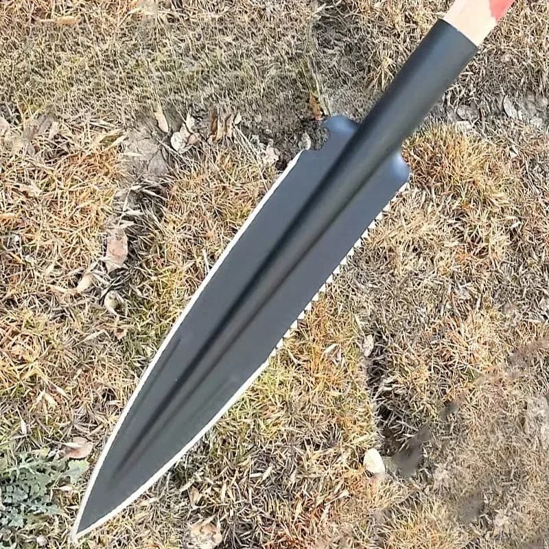 Hand-forged integrated long agricultural tools, multi-functional practical tools for chopping firewood and animal husbandry