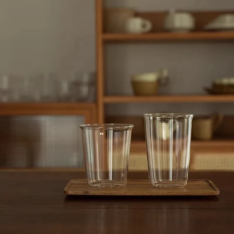 Glass Curled Latte Cup Set