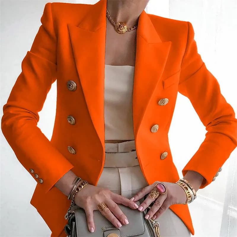 Women's Casual Long Sleeve Blazer Jacket