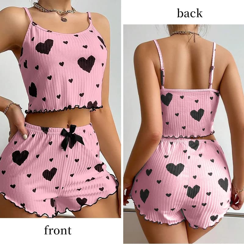 Women's Tank Top and Shorts Pajama Set