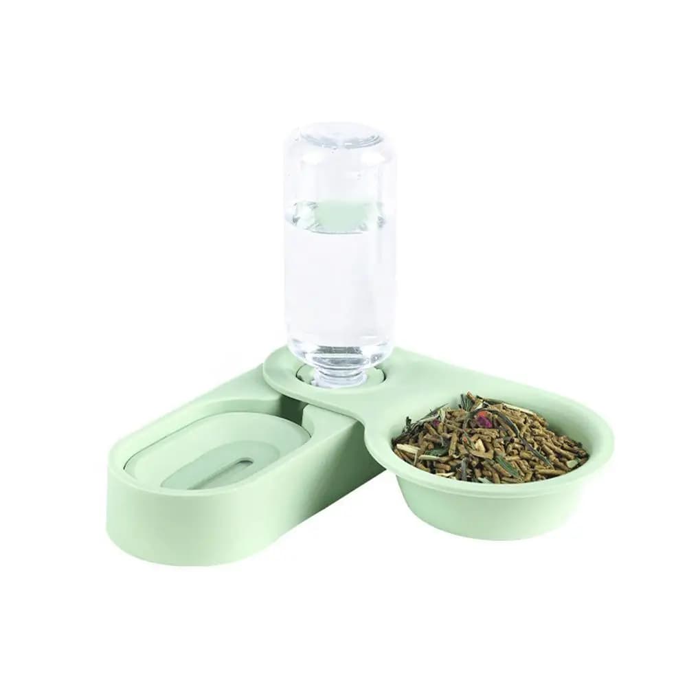 Small Animal Feeder With Water Fountain