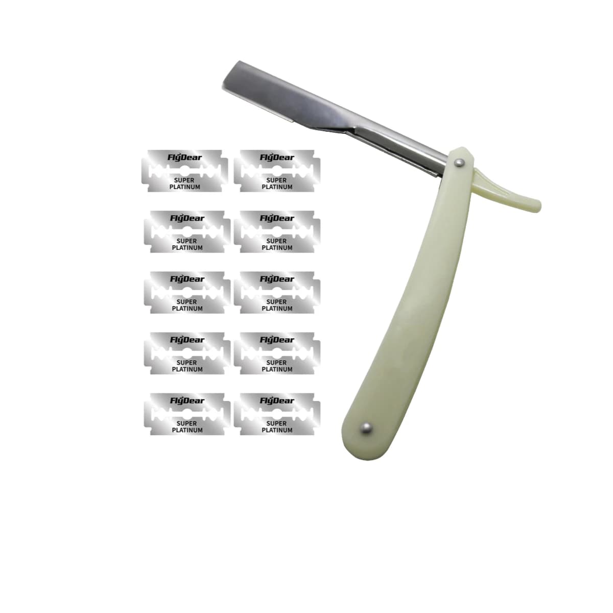 Professional Manual Safety Razor with 10 Blades