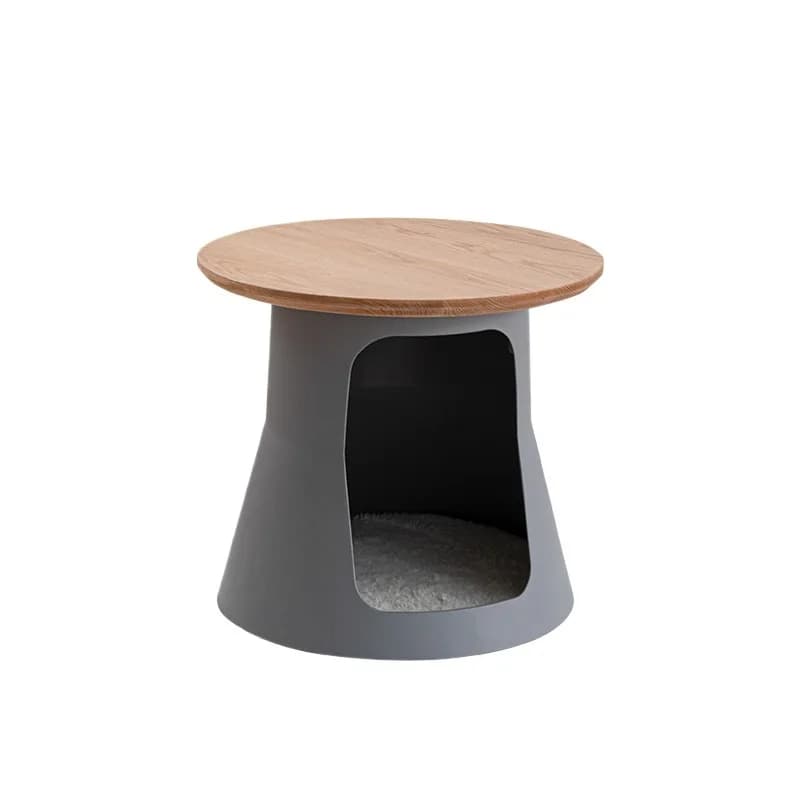 Solid Wood Minimalist Cat Bed Coffee Table