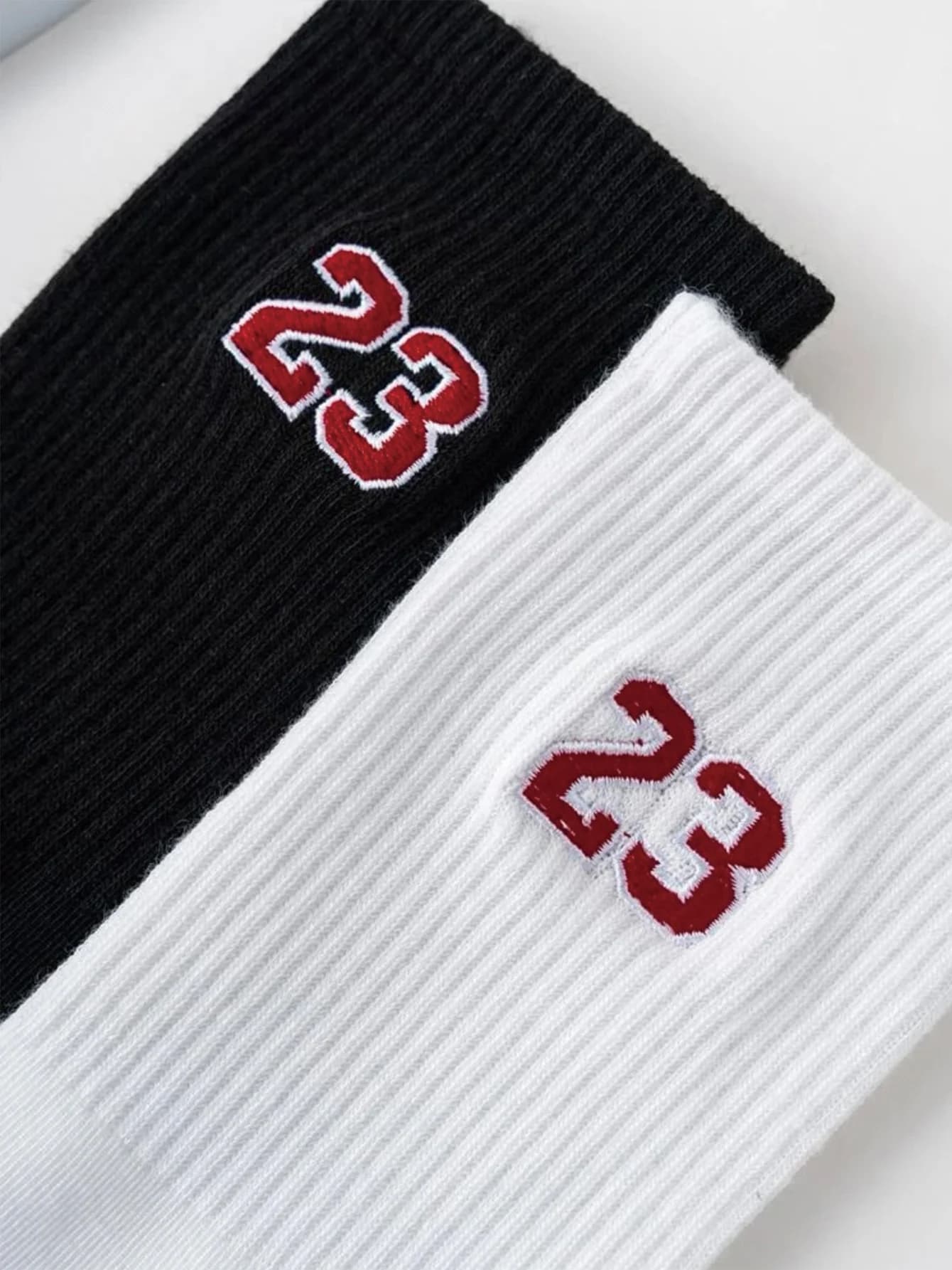 Men's Crew Socks with Number 23 Design