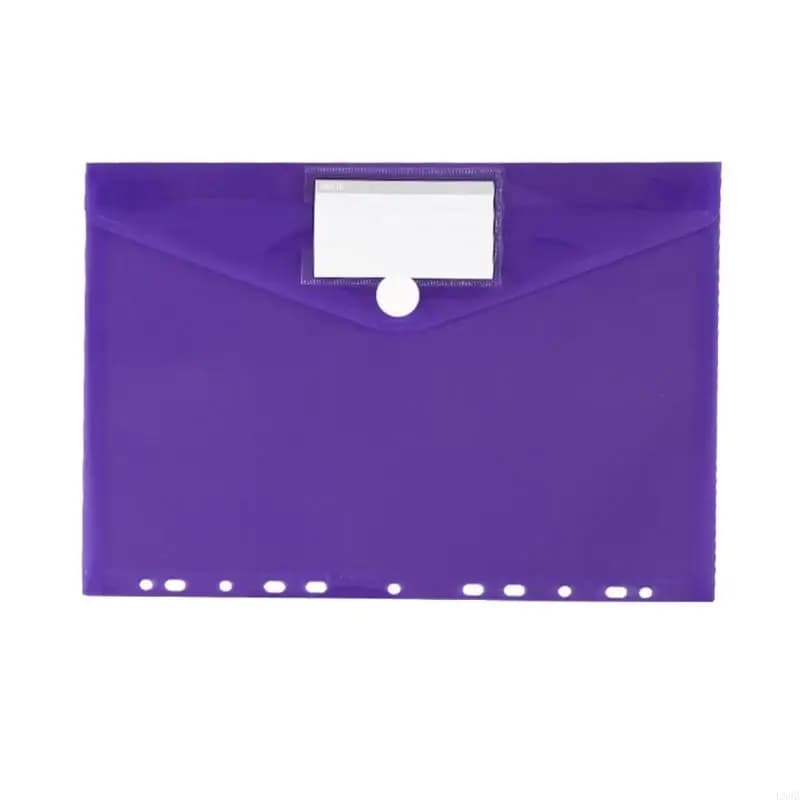 11-Hole File Folder with Label Pocket