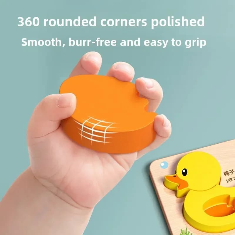 Wooden 3D Animal and Traffic Puzzle