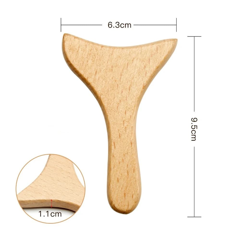 Wooden Facial Massage Tool Set