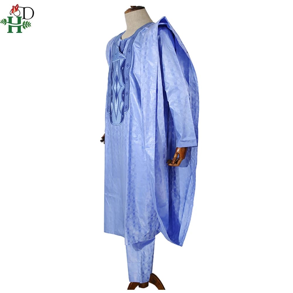 Men's African Agbada Formal Outfit Set