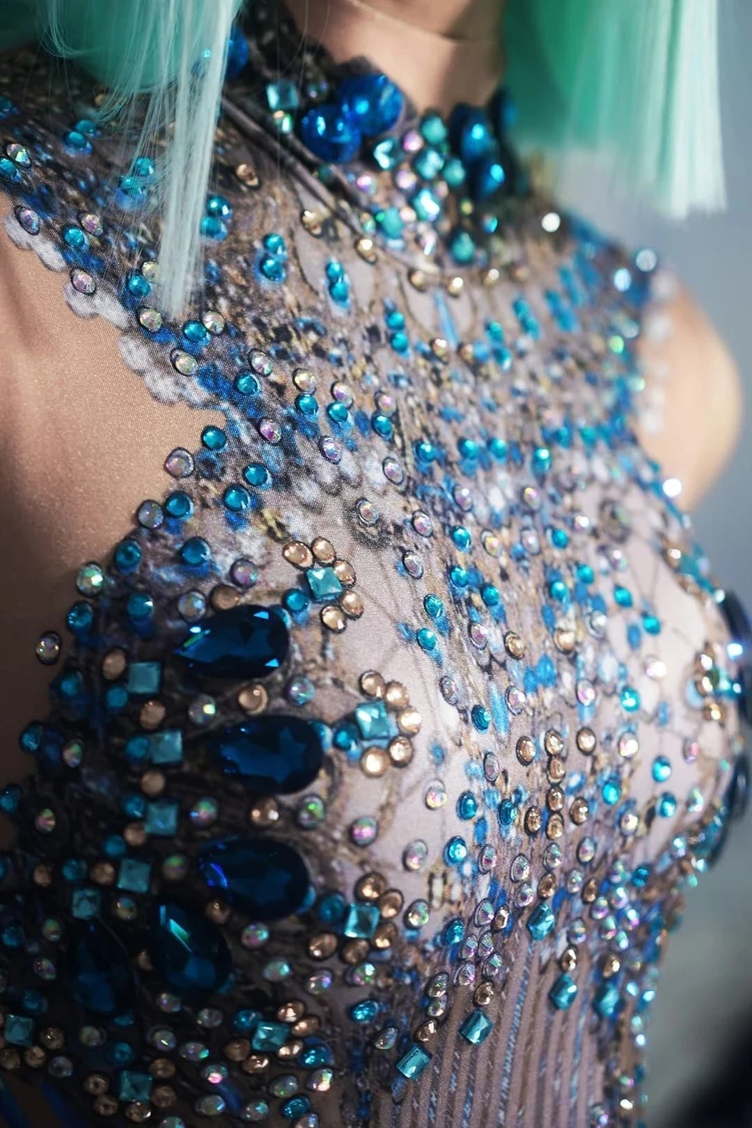 Sparkly Fringe Tassel Performance Dress