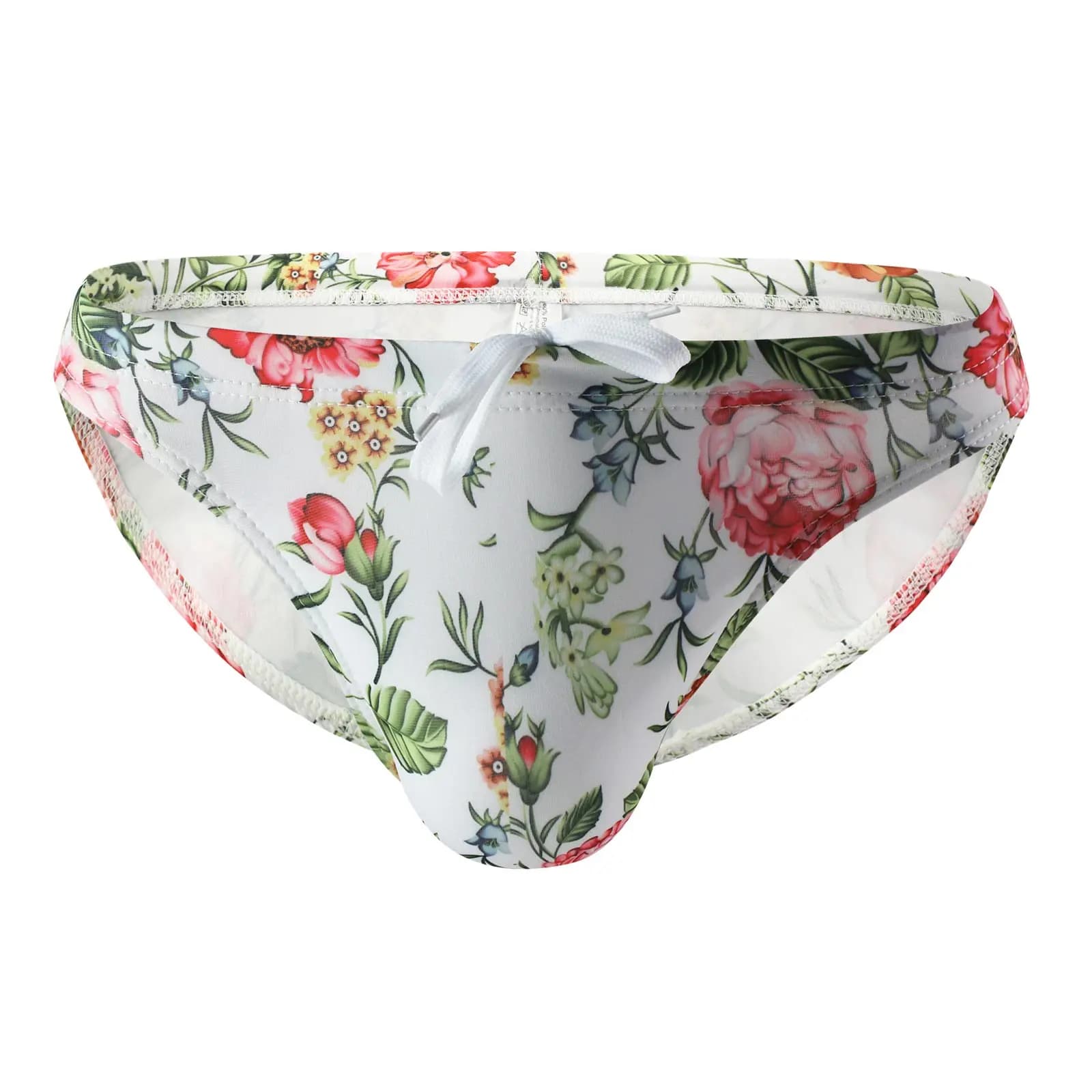 Men's Quick-Dry Swimming Briefs with Drawstring