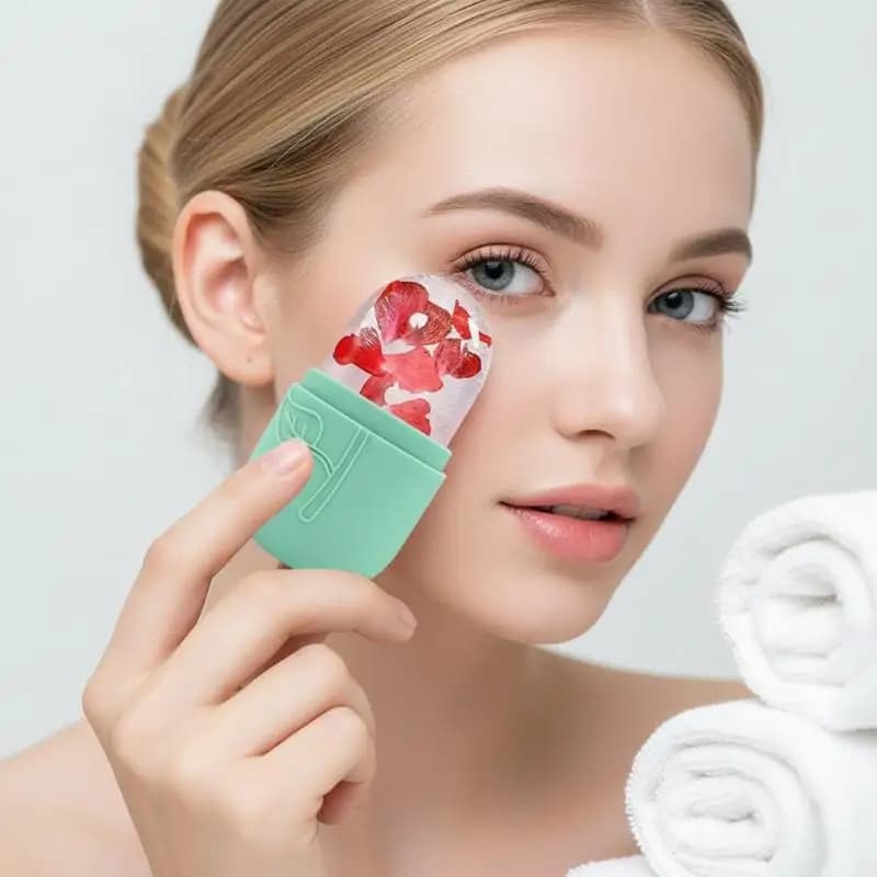 Face Ice Roller Reusable Skincare Beauty Tool for Eye Puffiness Cooling Facial Massage and Relaxation