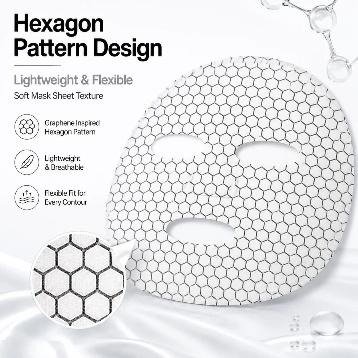 Graphene Pattern Facial Mask Sheets