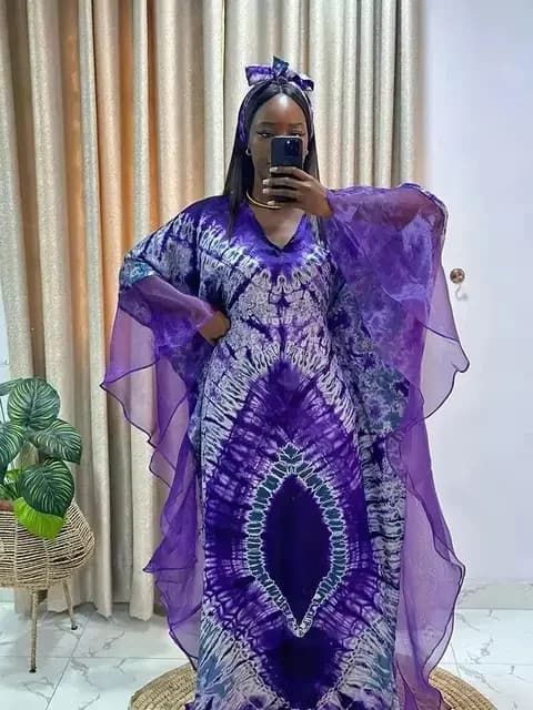 African Ankara Kaftan Maxi Dress