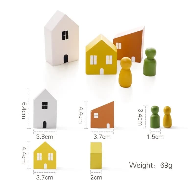 Wooden Building Block Forest Toy Set