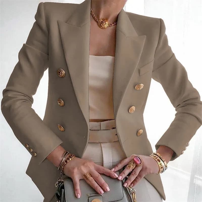 Women's Casual Long Sleeve Blazer Jacket