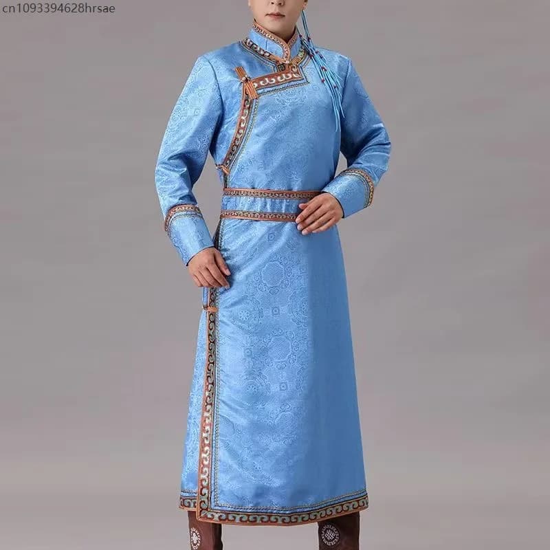 Mongolian Traditional Ethnic Grassland Robe