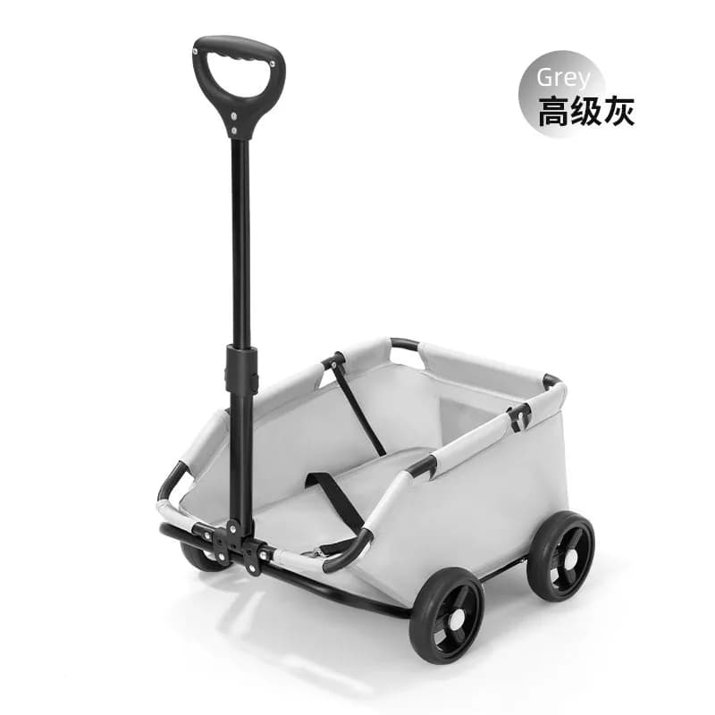 Foldable Pet Travel Wagon with Rolling Cart