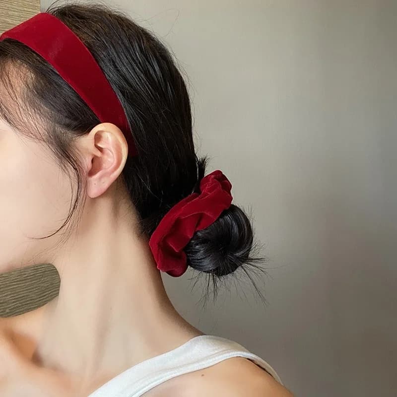 Wide Velvet Hair Hoops Headband