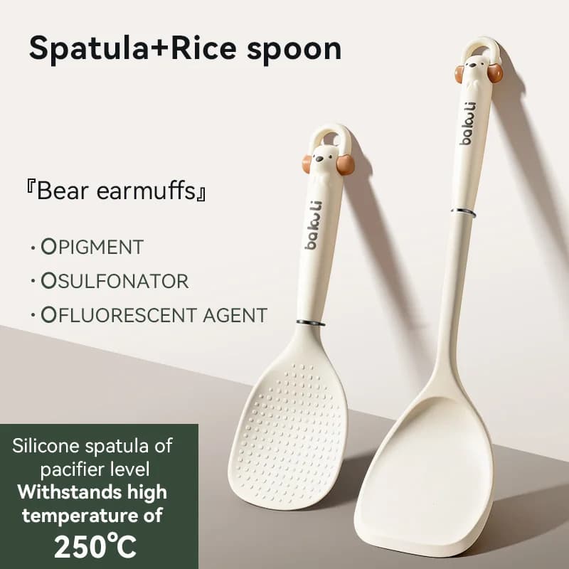 Non-Stick Silicone Cooking Spoon Set