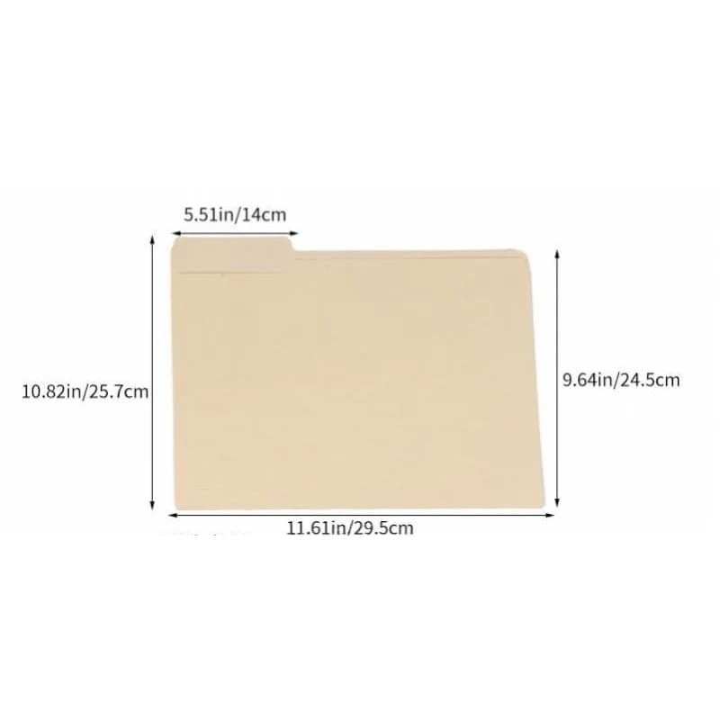 A4 Manila File Folder with Page-Turn Design