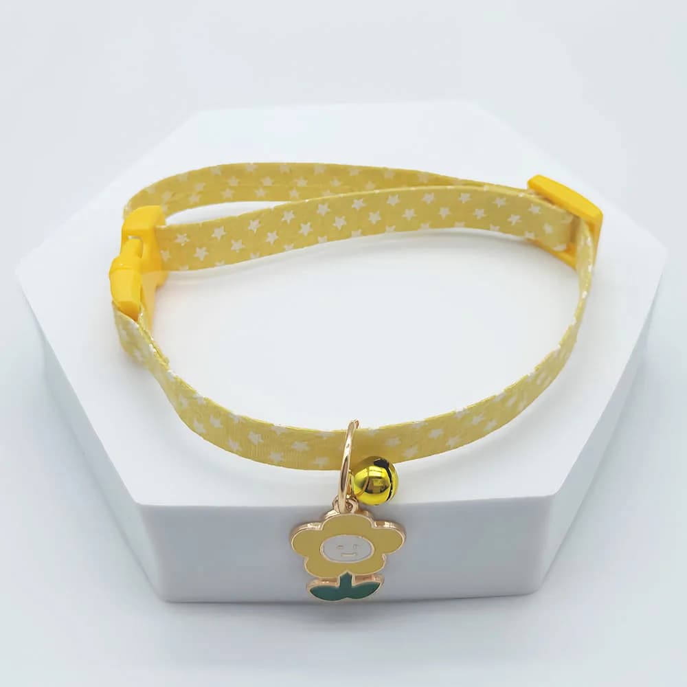 Adjustable Small Dog and Cat Collar with Bell