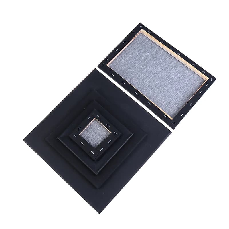 Primed Square Canvas Board with Wooden Frame
