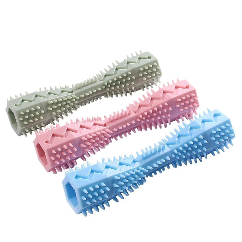 Soft Rubber Dog Chew Toy Toothbrush