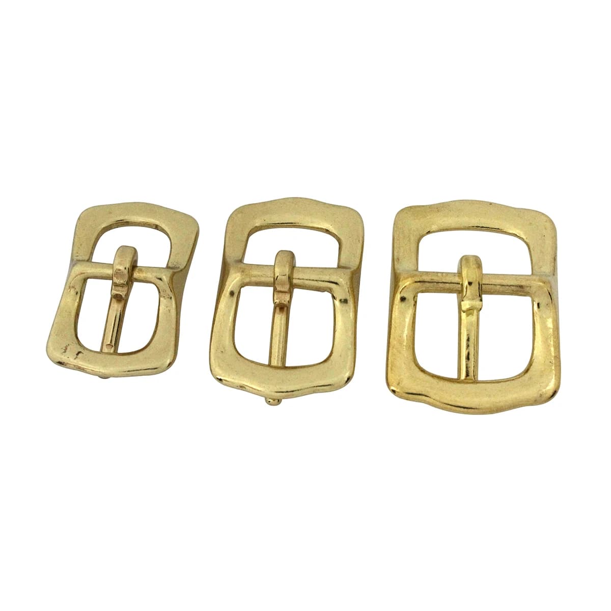 Solid Brass Belt Buckle Tri Glide Middle Center Bar Buckle for Leather Craft Bag Strap Garment Belt Bridle Halter Harness