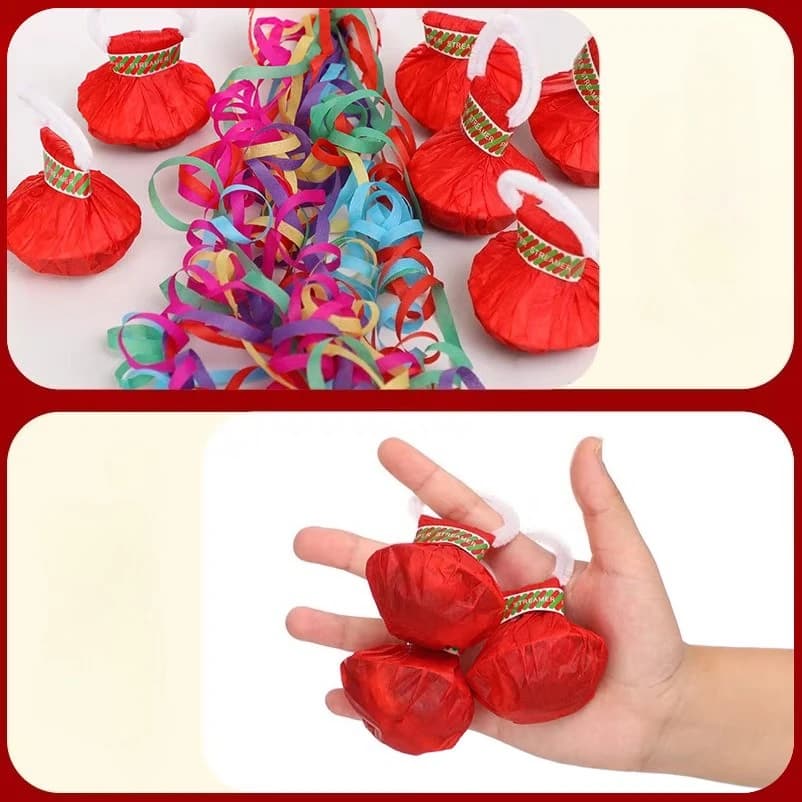 Hand Throw Ribbon Confetti Poppers Party Pack
