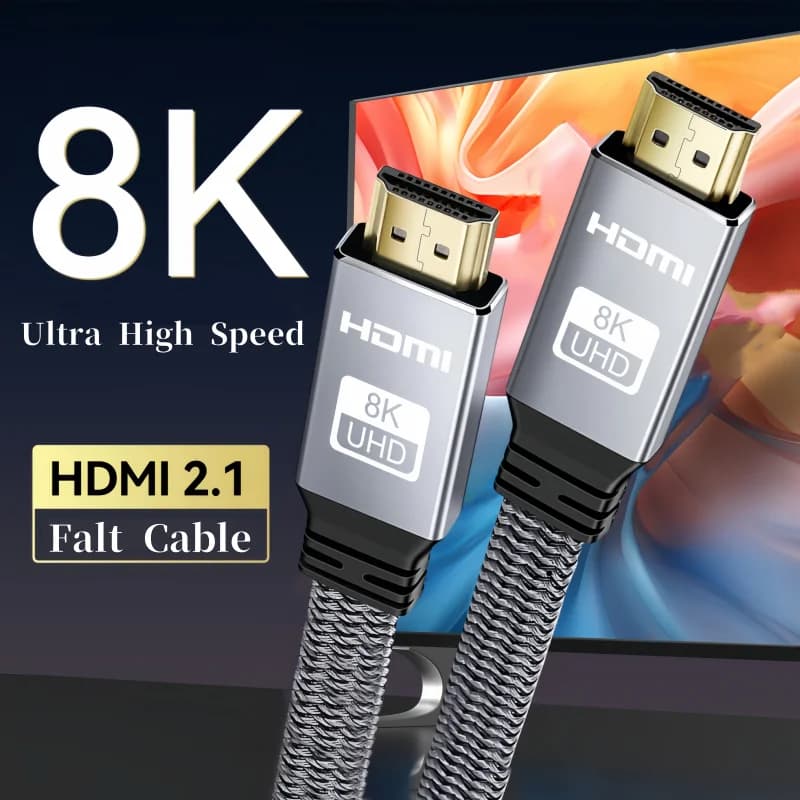 8K HDMI 2.1 Flat Cable 48Gbps