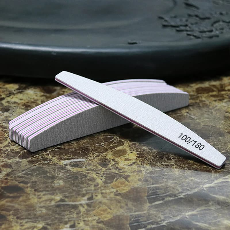 Half Moon Nail File Buffer 100/180 Grit