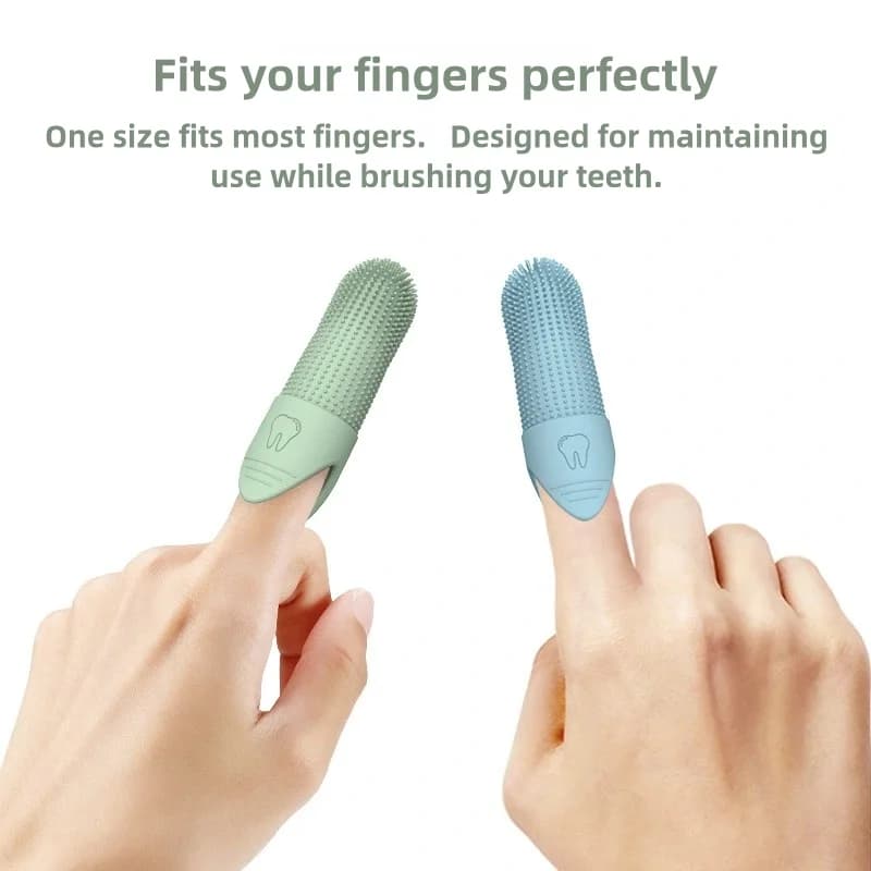 360-Degree Silicone Finger Toothbrush for Dogs & Cats