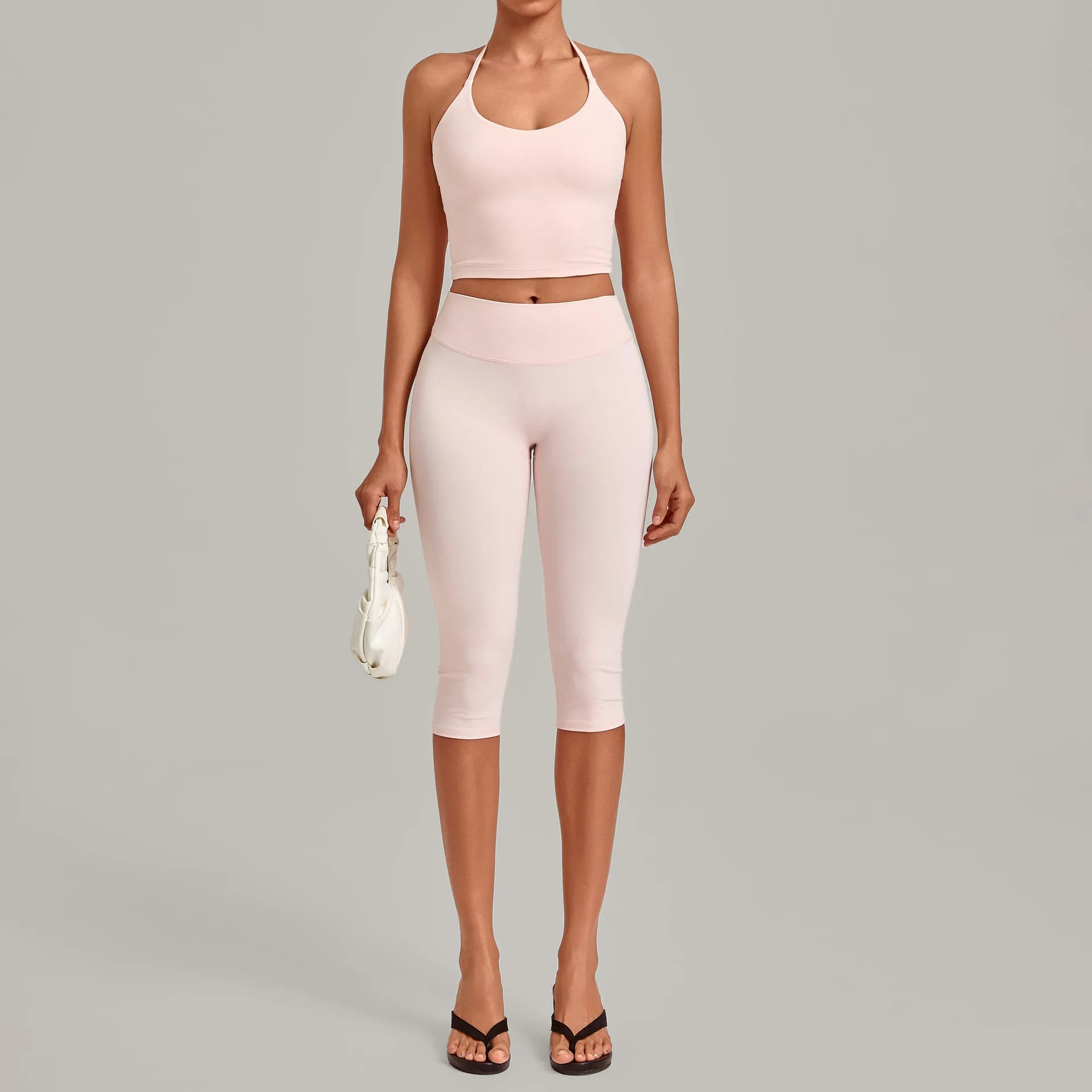 Women's High Waist Capri Yoga Set