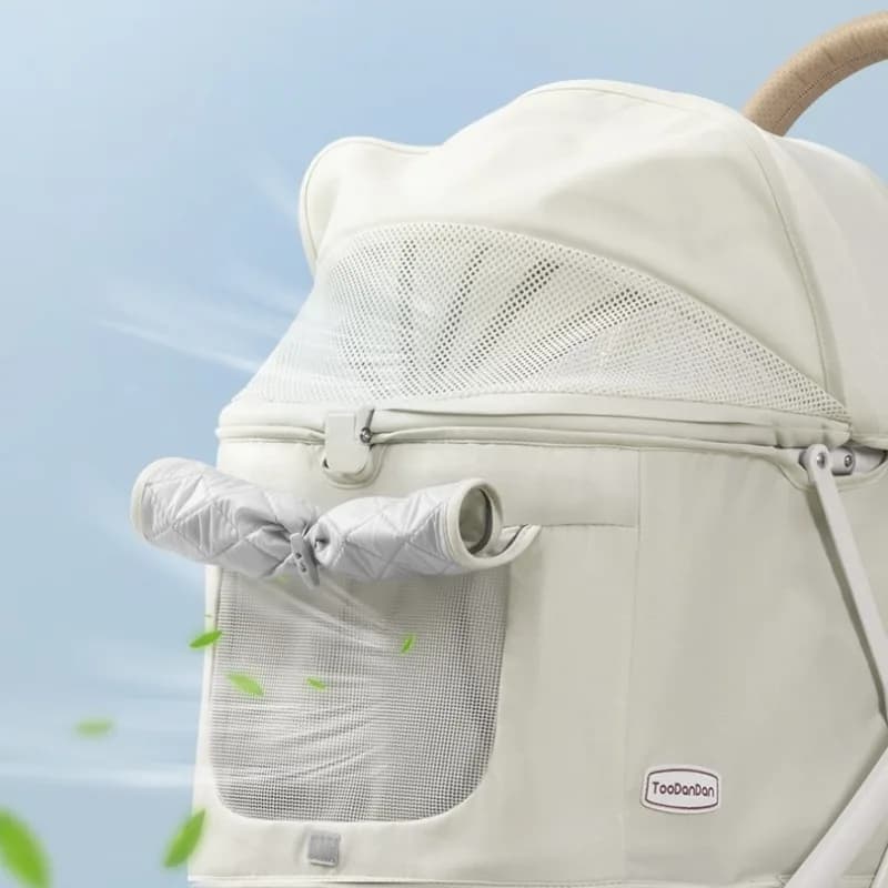 Dog Stroller Foldable Breathable Puppy Carrier Universal Front Wheel 360 ° Strollers	portable Pet Travel Supplies Accessories