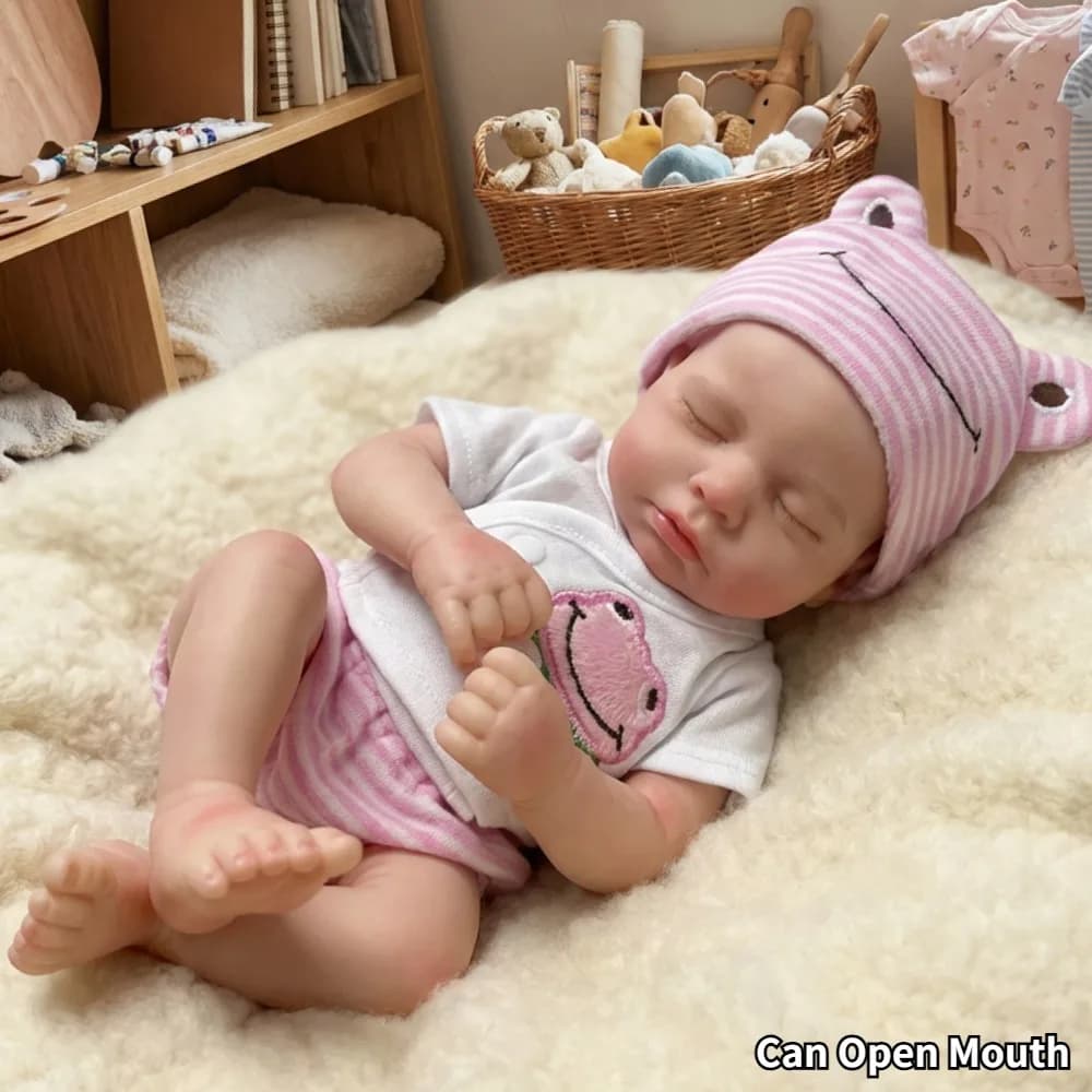 Loulou Reborn Baby Doll Full Body Soft Silicone