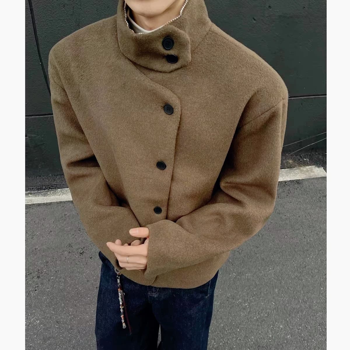 Men's Slim-Fit Wool Winter Jacket
