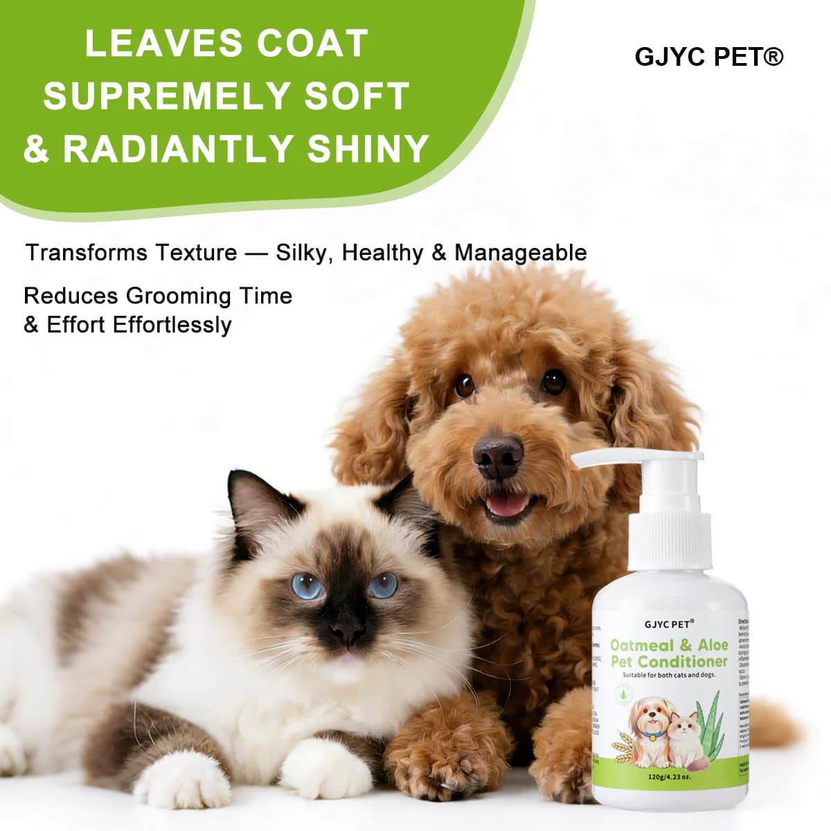 Pet Conditioner for Sensitive Skin with Oatmeal Aloe
