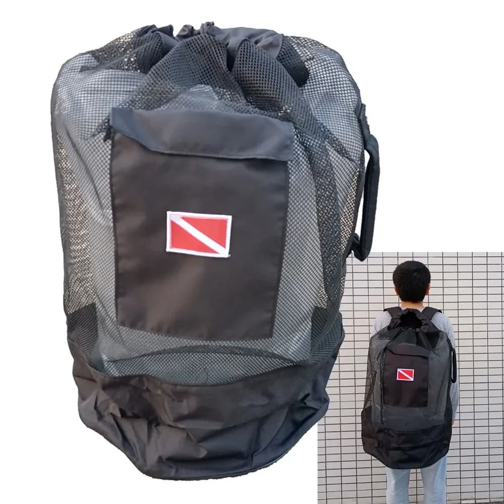Scuba Diving Mesh Backpack Dry Bag