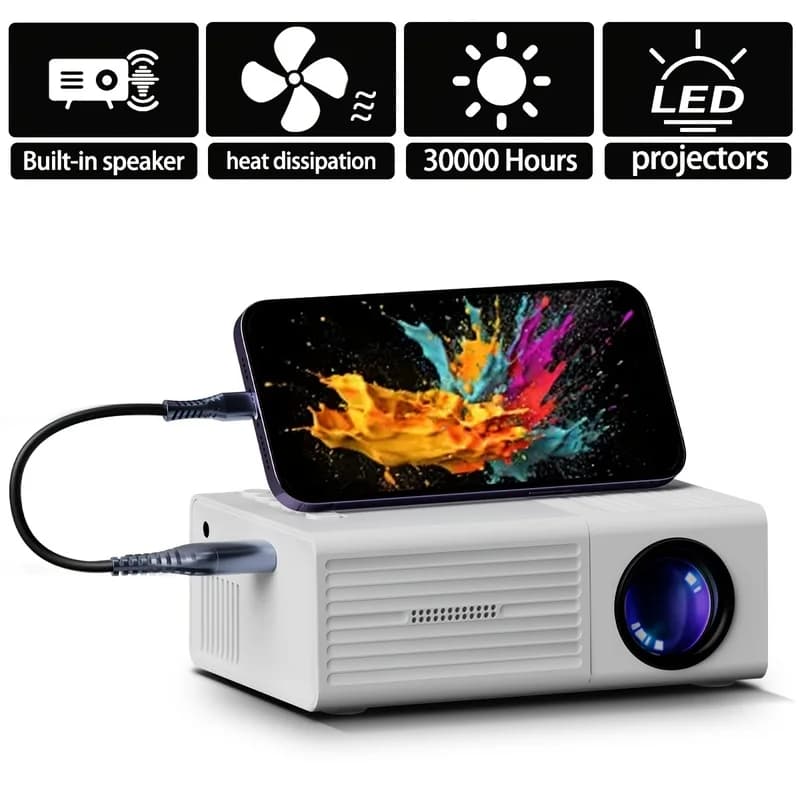 Portable 1080P Video Projector